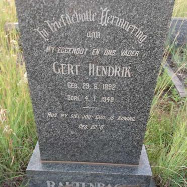 RAUTENBACH Gert Hendrik 1892-1949