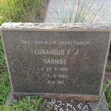 HARMSE Leonardus F.J. 1881-1965