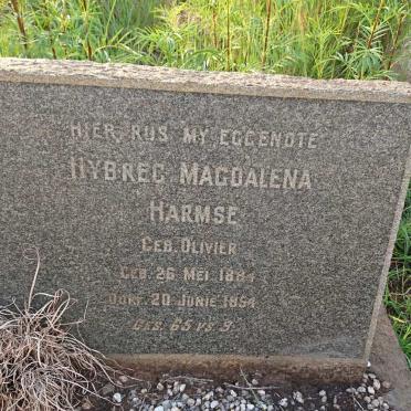 HARMSE Hybreg Magdalena nee OLIVIER 18?4-1954