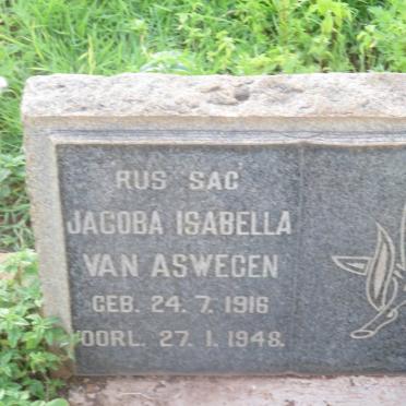 ASWEGEN Jacoba Isabella, van 1916-1948
