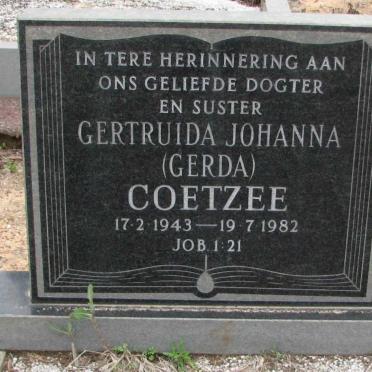 COETZEE Gertruda Johanna 1943-1982