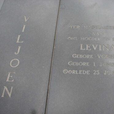 VILJOEN Jacobus Izak 1899-1980 &amp; Levina VORSTER 1914-1993