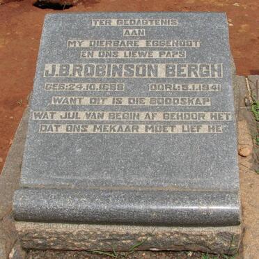 BERGH J.B. Robinson 1888-1941