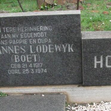HOMANN Johannes Lodewyk 1917-1974