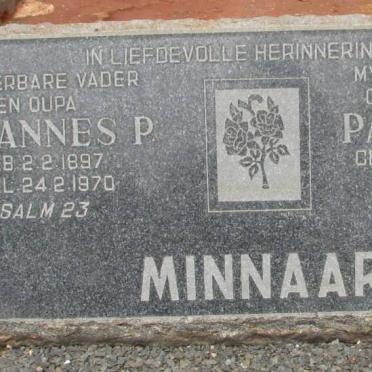 MINNAAR Johannes P. 1897-1970 &amp; Paulina L.A.W. WHEELER 1904-1968