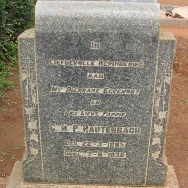 RAUTENBACH G.H.P. 1885-1938