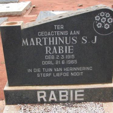 RABIE Marthinus S.J. 1915-1965