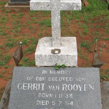ROOYEN Gerrit, van 1938-1954