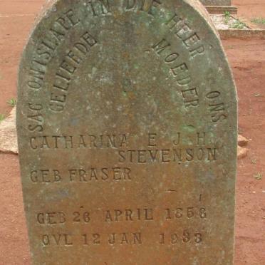 STEVENSON Catharina E.J.H. nee FRASER 1856-1933