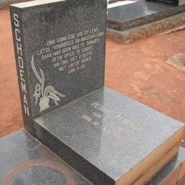SCHOEMAN Petrus Albertus 1903-1967