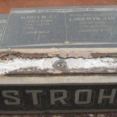 STROH Lodewyk Jan 18??-19?? &amp; Maria H.J. ? BOTHA 1898-