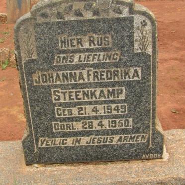 STEENKAMP Johanna Fredrika 1949-1950