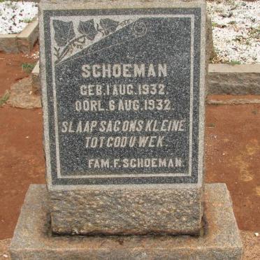 SCHOEMAN ? 1932-1932