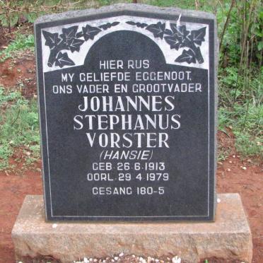 VORSTER Johannes Stephanus 1913-1979
