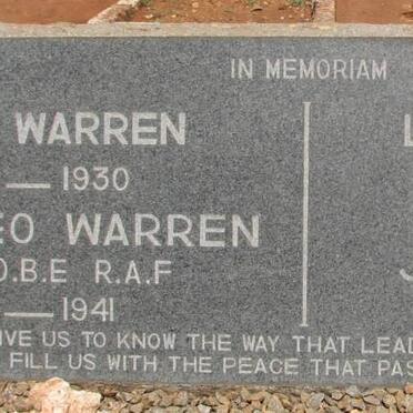 WARREN John 1865-1930 &amp; Louisa SCOTT 1872-1951 :: WARREN Theo 1918-1941 :: WARREN John A. 1935-1937