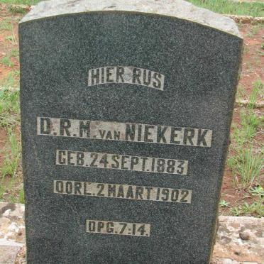 NIEKERK D.R.M., van 1883-1902