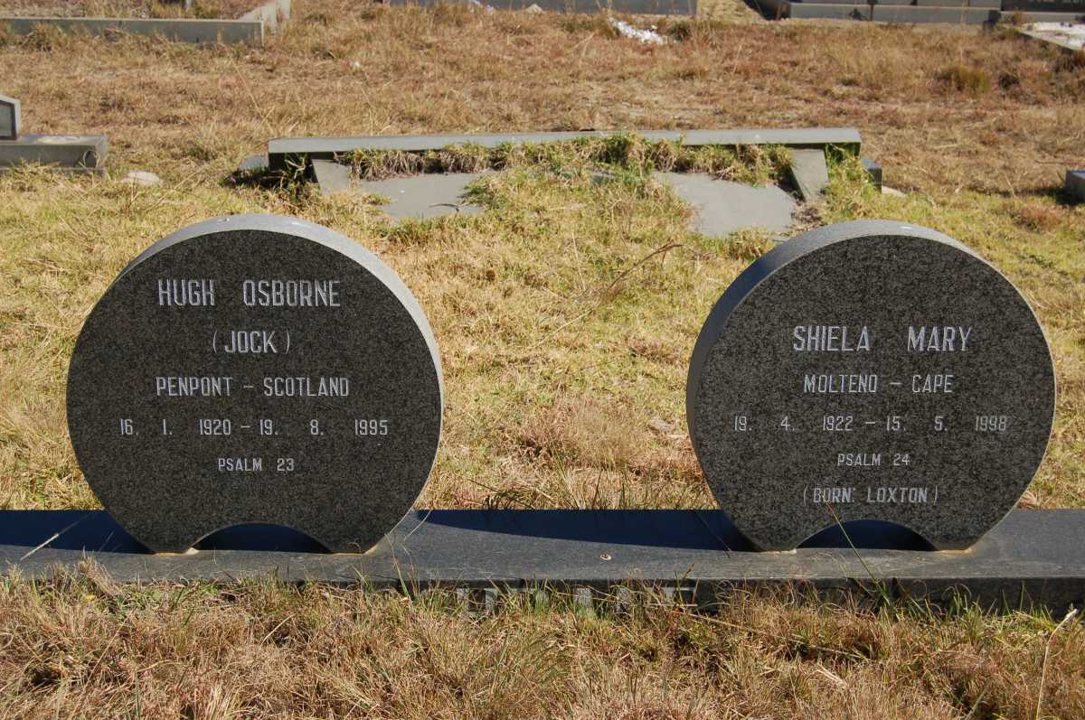 COCHRANE Hugh Osborne 1920-1995 & Sheila Mary LOXTON 1922-1998