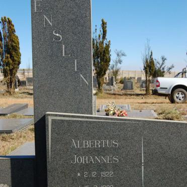 ENSLIN Albertus Johannes 1922-1982