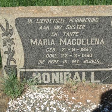HONIBALL Maria Magdelena 1887-1960