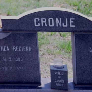 CRONJE Carel Pieter 1899-1977 &amp; Dorathea Regiena 1903-1979