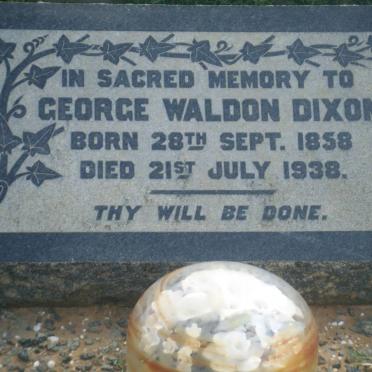 DIXON George Waldon 1858-1938