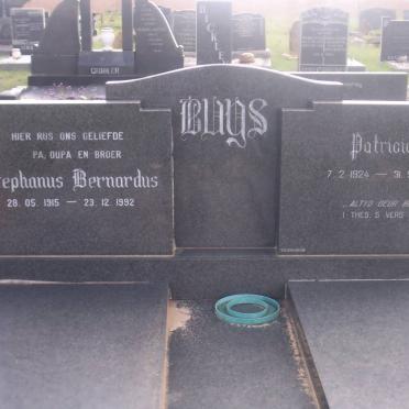 BUYS Stephanus Bernardus 1915-1992 &amp; Patricia 1923-1978