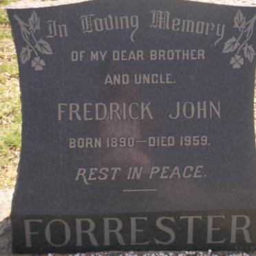 FORRESTER Fredrick John 1890-1959