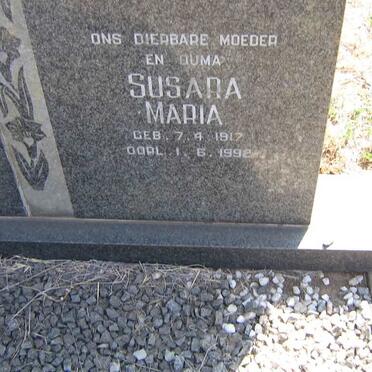 HORN Susara Maria 1917-1992