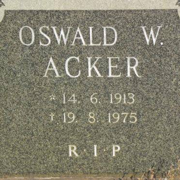 ACKER Oswald W. 1913-1975