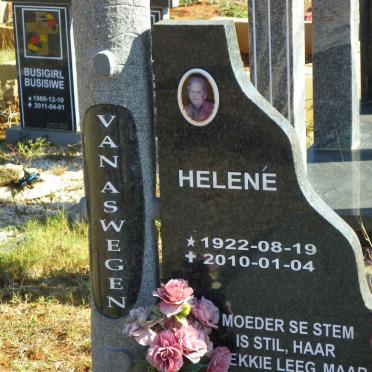 ASWEGEN Helené, van 1922-2010