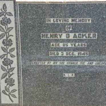 ACKER Henry O. -1945