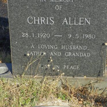 ALLEN Chris 1920-1980 &amp; Zelda 1920-2005