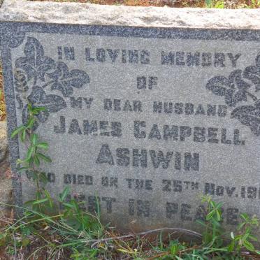 ASHWIN James Campbell -1965