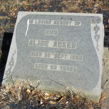 ACKER Alice -1950
