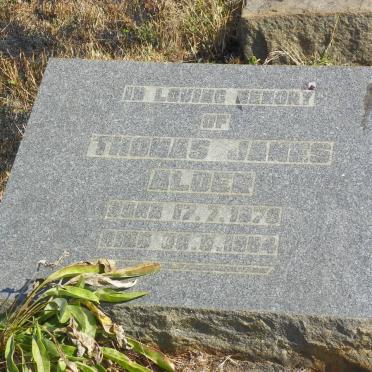 ALDER Thomas James 1879-1954