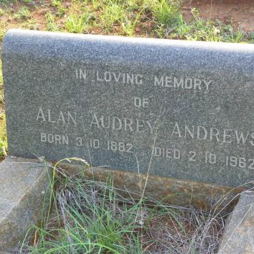 ANDREWS Alan Audrey 1882-1962