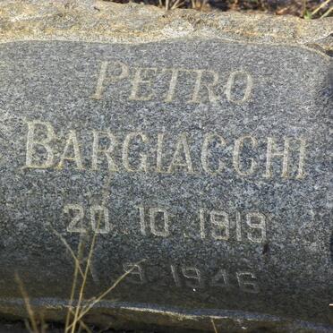 BARGIACCHI Petro 1919-1946