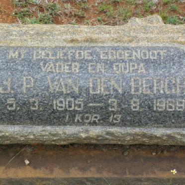 BERGH J.P., van den 1905-1969