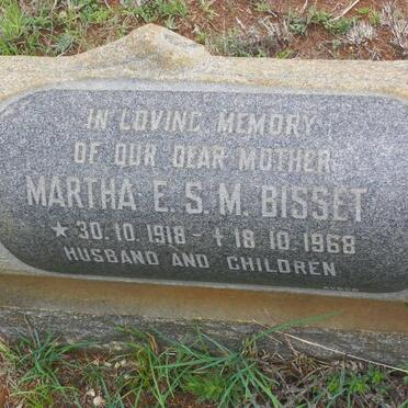BISSET Martha E.S.M. 1918-1968