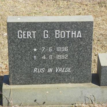 BOTHA Gert G. 1896-1982
