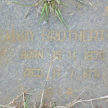 BROTHERTON Mary 1878-1971