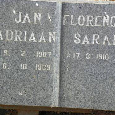 BUYS Jan Adriaan 1907-1989 &amp; Florence Sarah 1910- _1