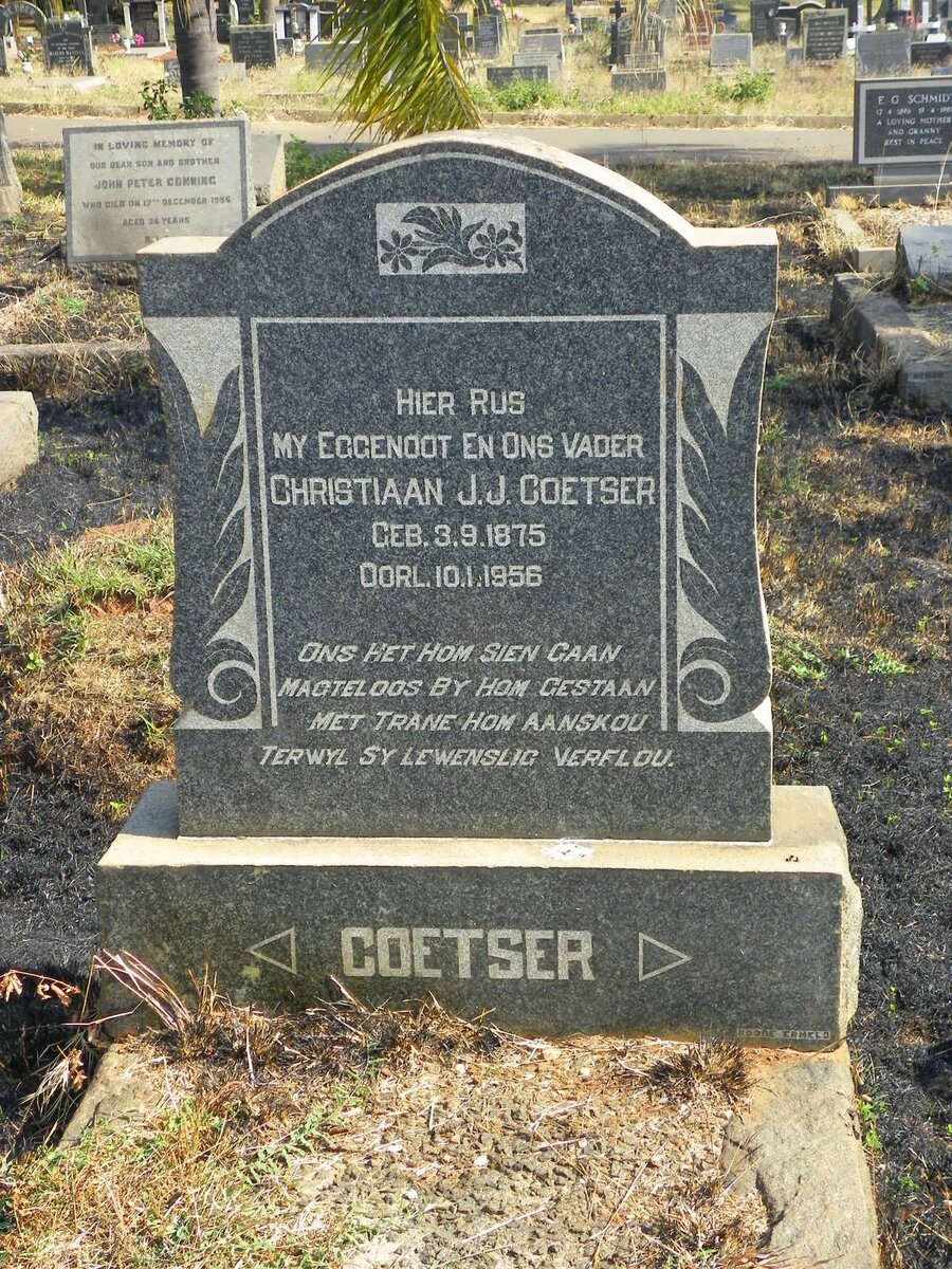 COETSER Christiaan J.J. 1875-1956