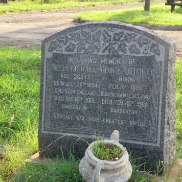 CRITCHLEY George 1885-1966 &amp; Nelly SCOTT 1884-1959