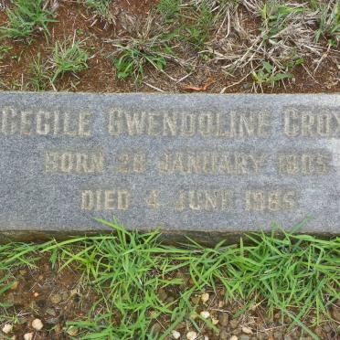 CROXON Cecile Gwendoline 1905-1965