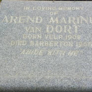 DORT Arend Marinus, van 1908-1955