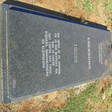 EBERSOHN Johannes Jacobus 1944-2013