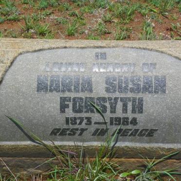 FORSYTH Maria Susan 1873-1964
