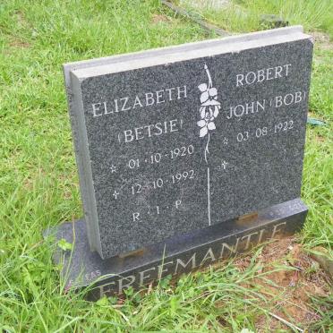 FREEMANTLE Robert John 1922- &amp; Elizabeth 1920-1992