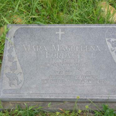 FORDYCE Mara Magdelena nee GROBLER 1907-1991